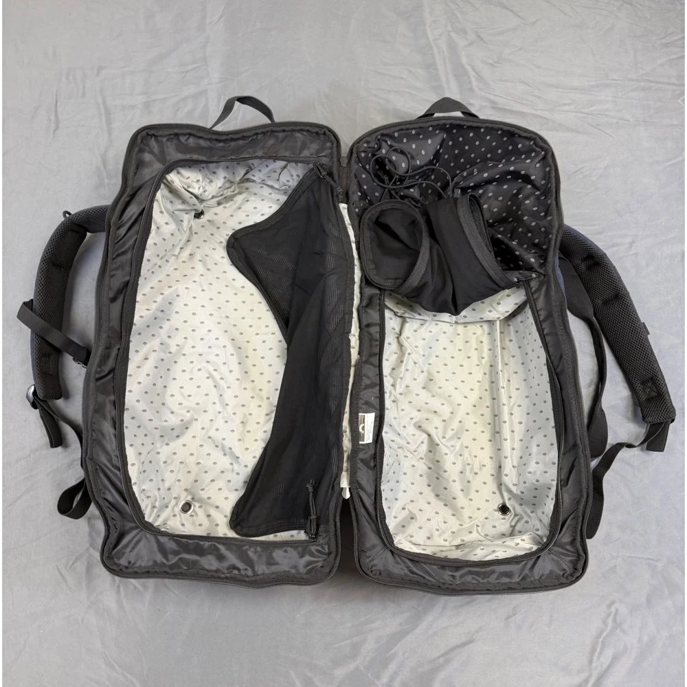 Jones Sports Co Weekender Duffel Backpack Bag Black Navy Blue Bag‎ Illahe Hills